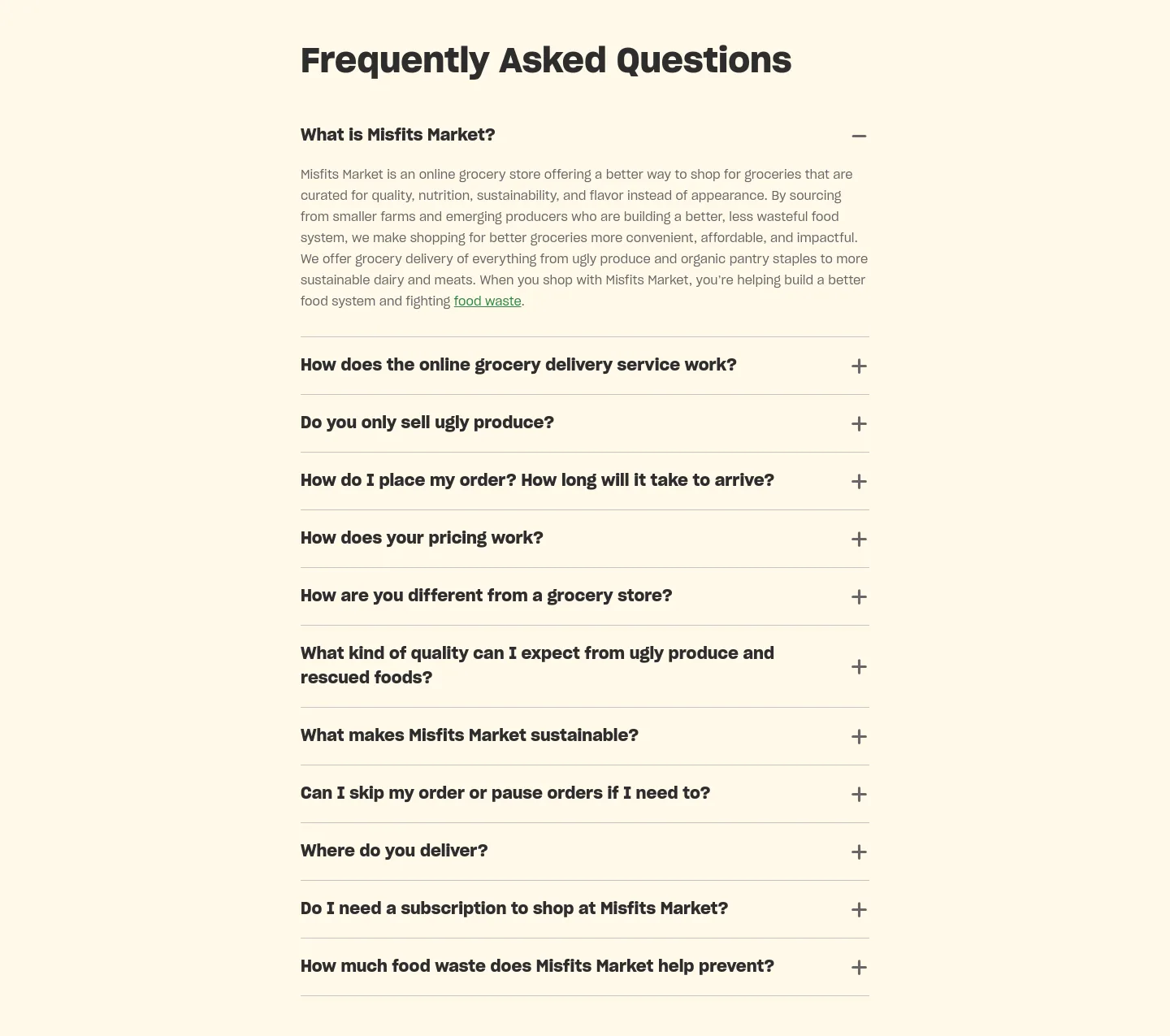 misfitsmarket.com — FAQ