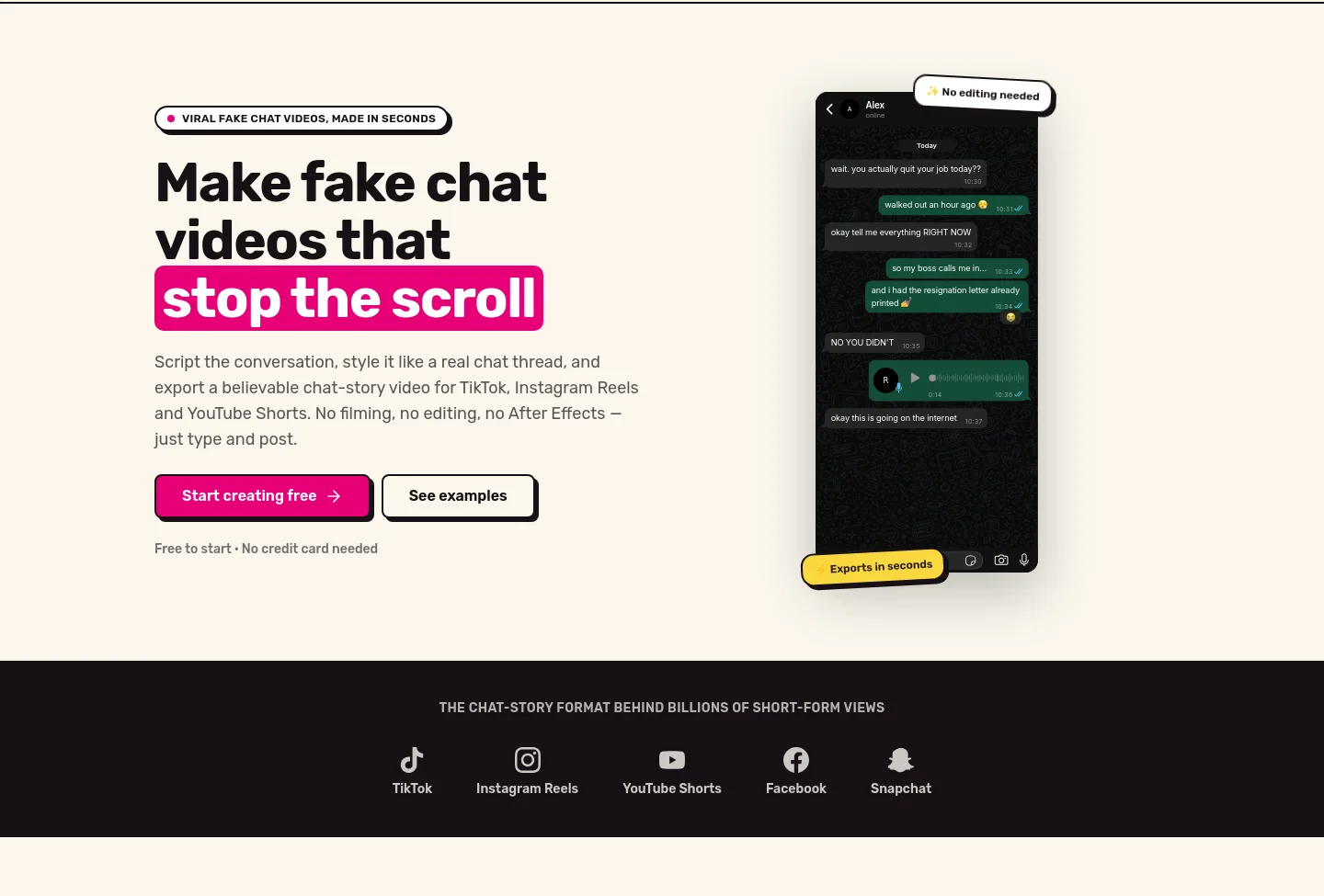 mockchats.com — Hero