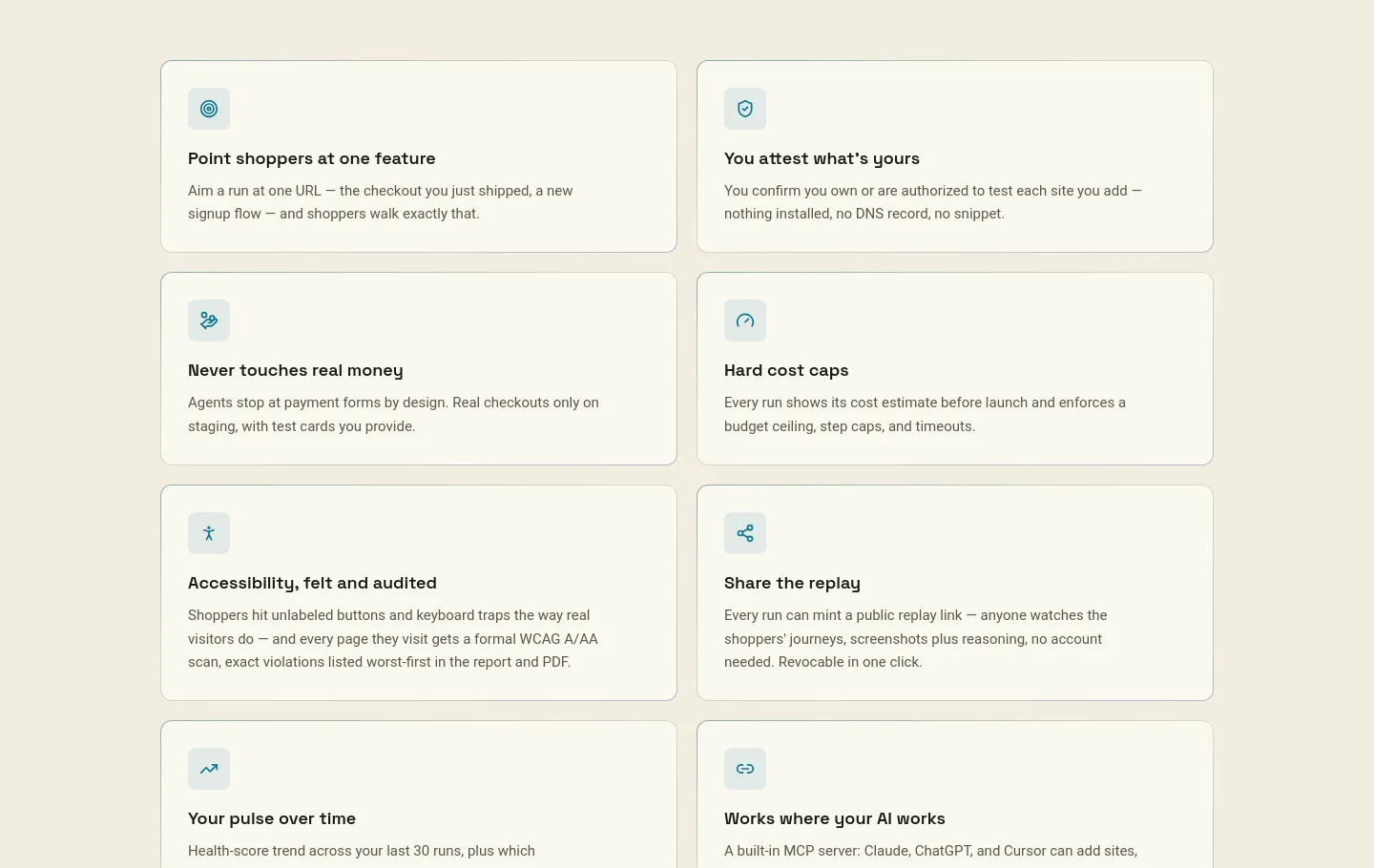 mocktomer.ai — Features