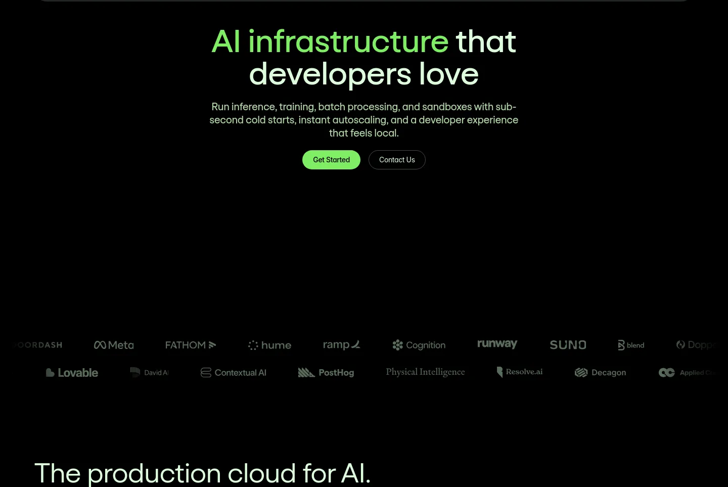 modal.com — Hero