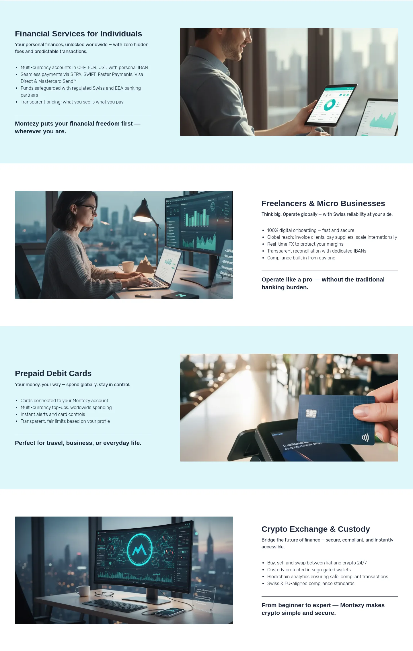 montezy.ch — Features