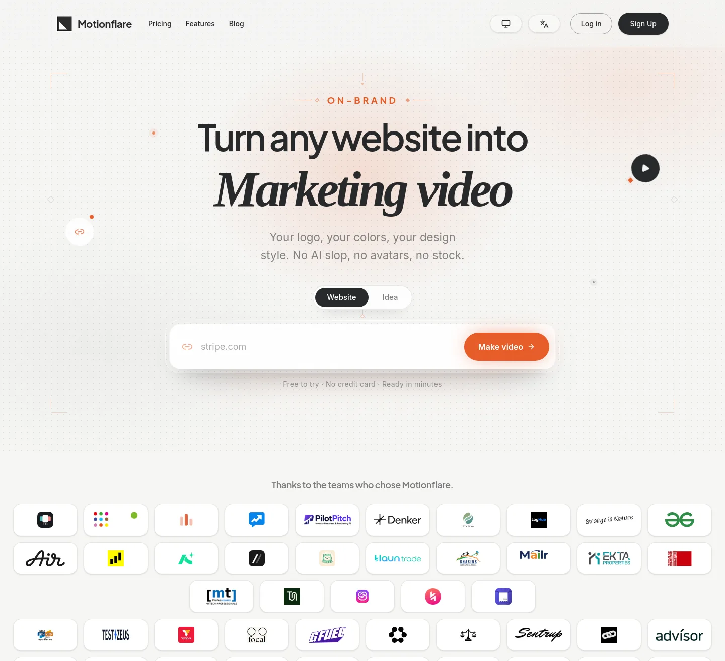 motionflare.ai — The Trust Wall