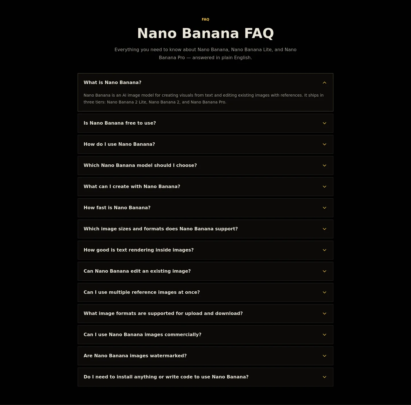 nanobanana.bingo — FAQ