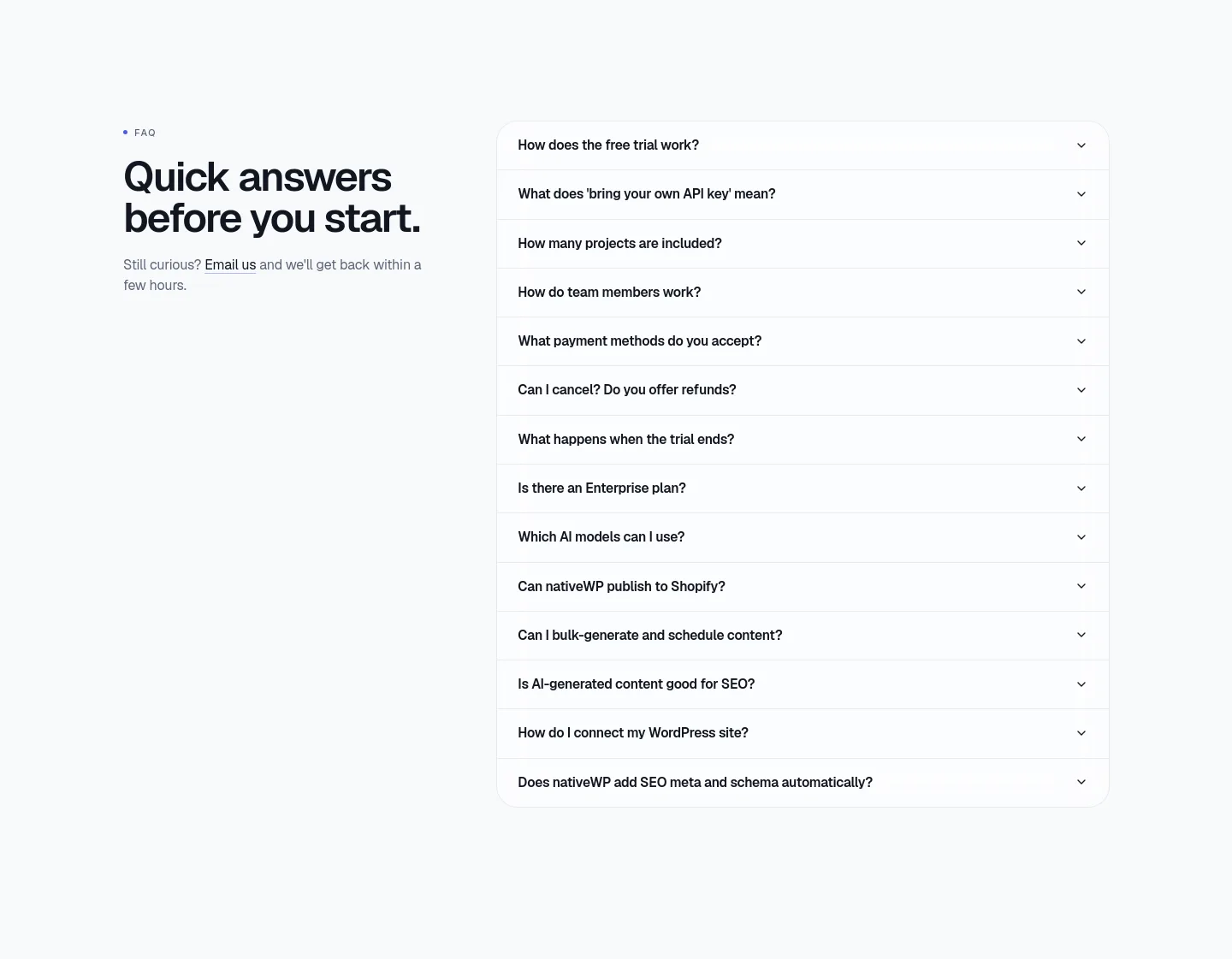 nativewp.app — FAQ