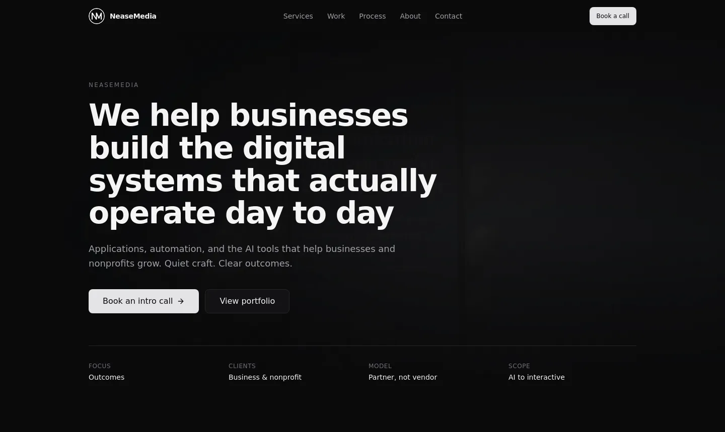 neasemedia.com — a measured funnel