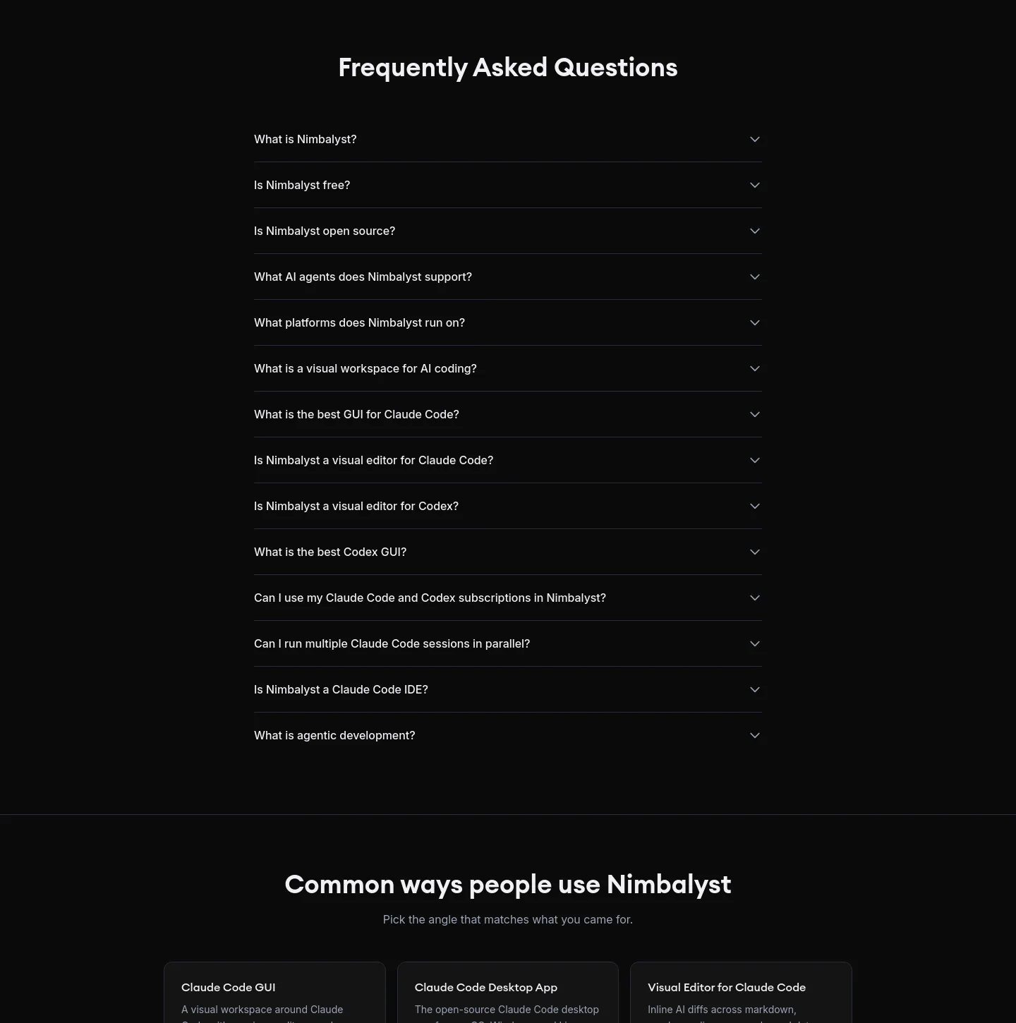 nimbalyst.com — FAQ
