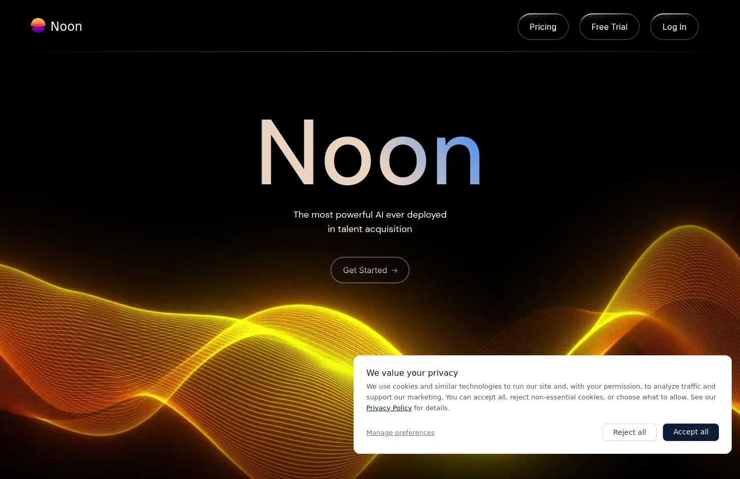 noon.ai — Hero