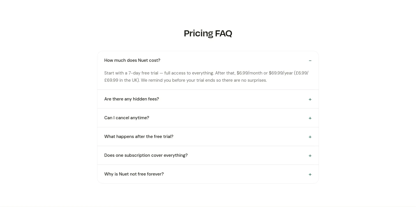 nuet.ai — FAQ
