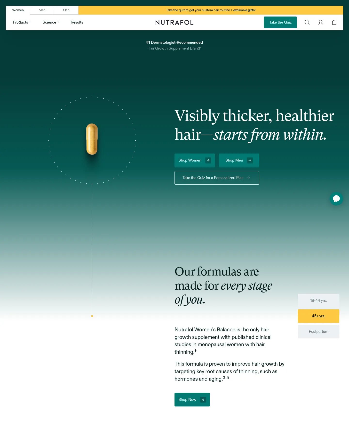 nutrafol.com — Hero