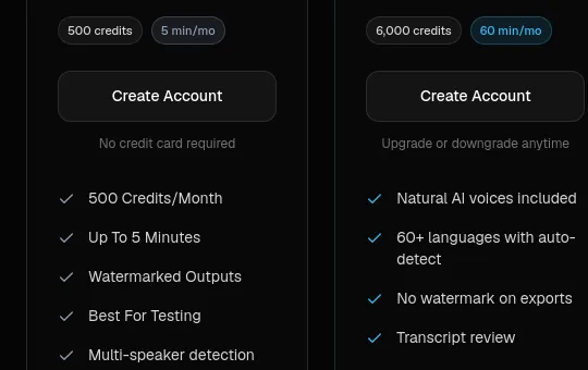 No credit card element from octavia.lunartech.ai