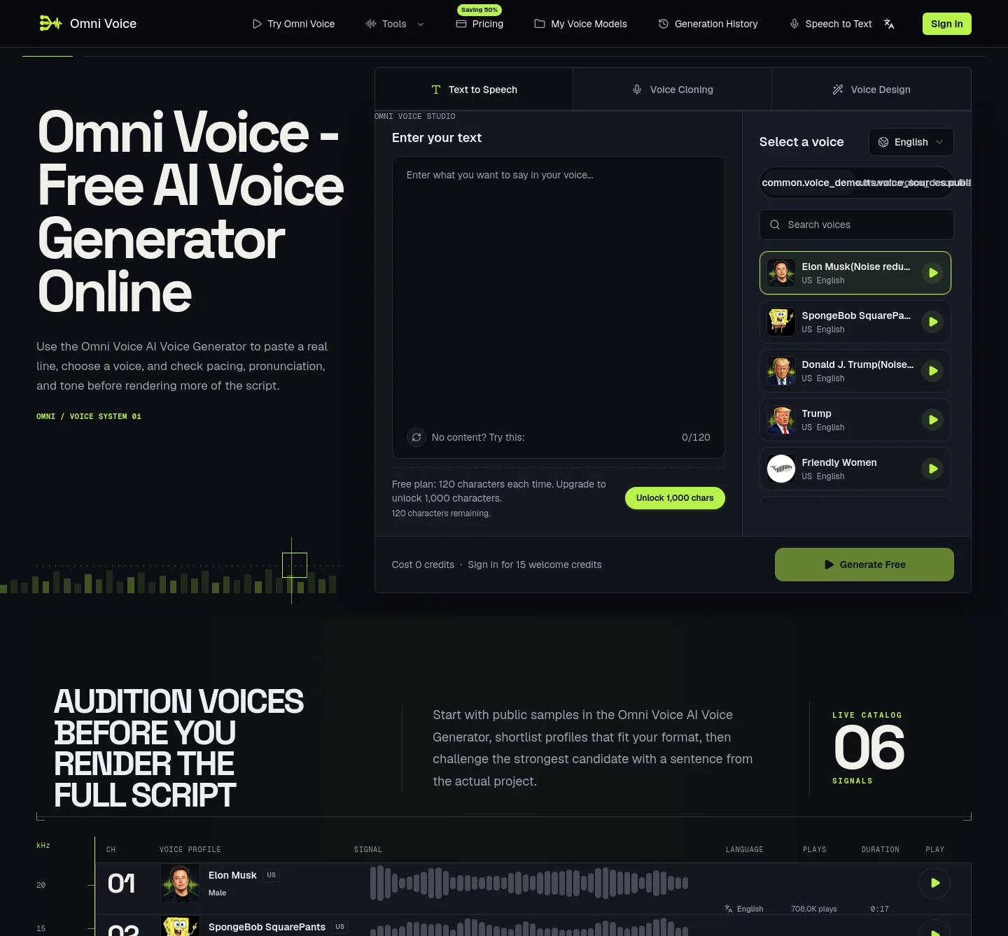 omni-voice.app — Hero