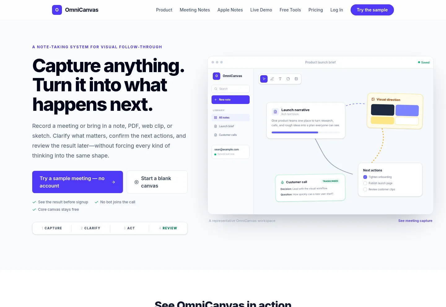 omnicanvasnotes.com — Hero