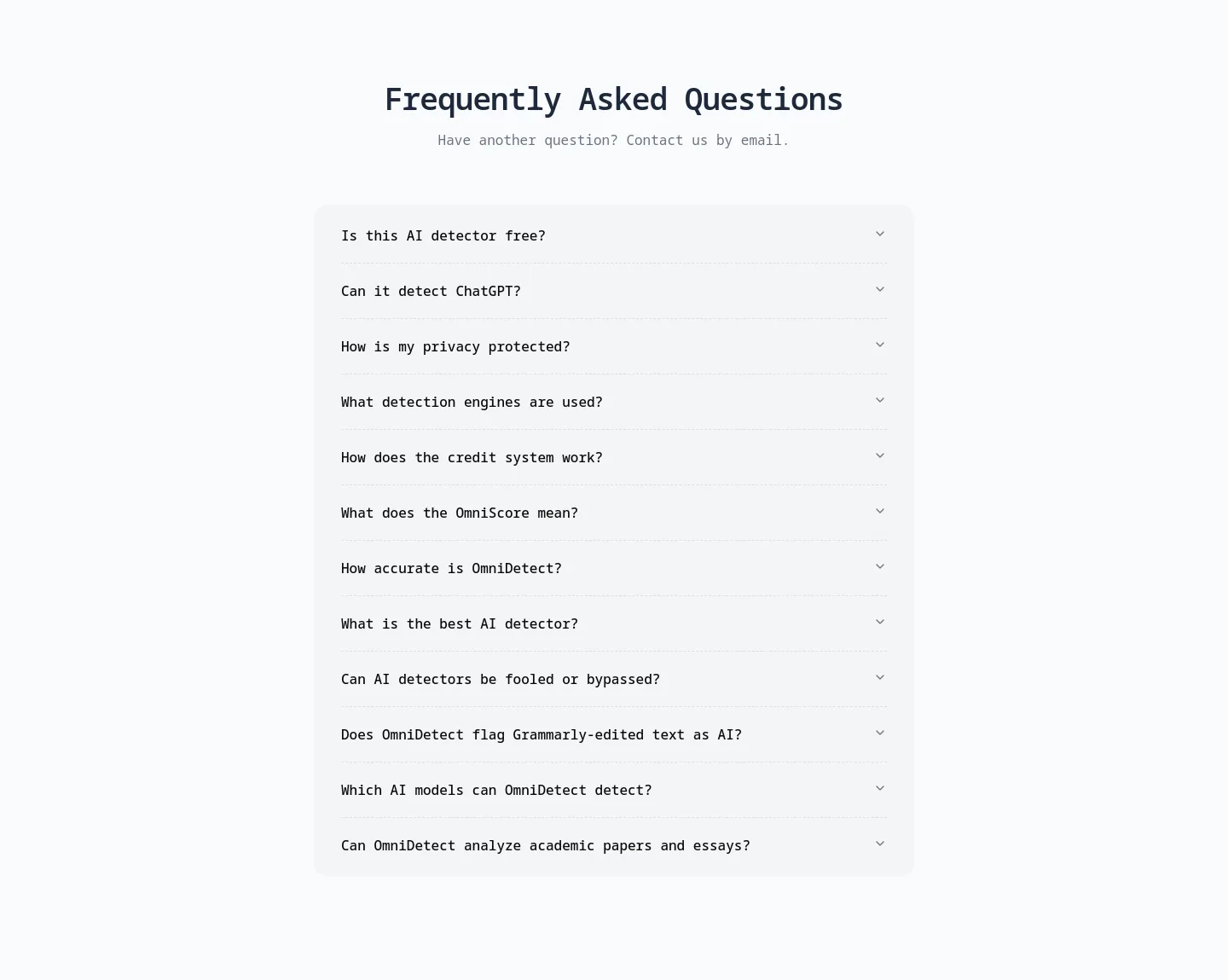 omnidetect.ai FAQ section