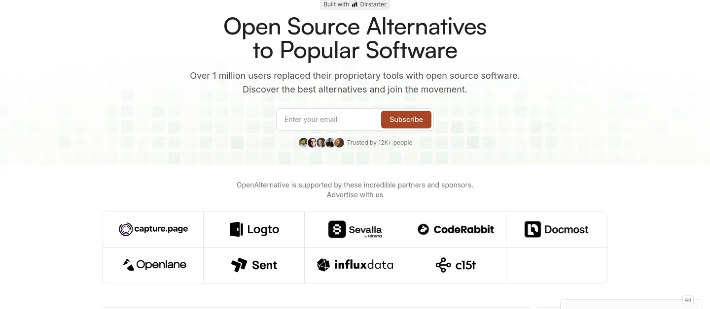 openalternative.co — Hero