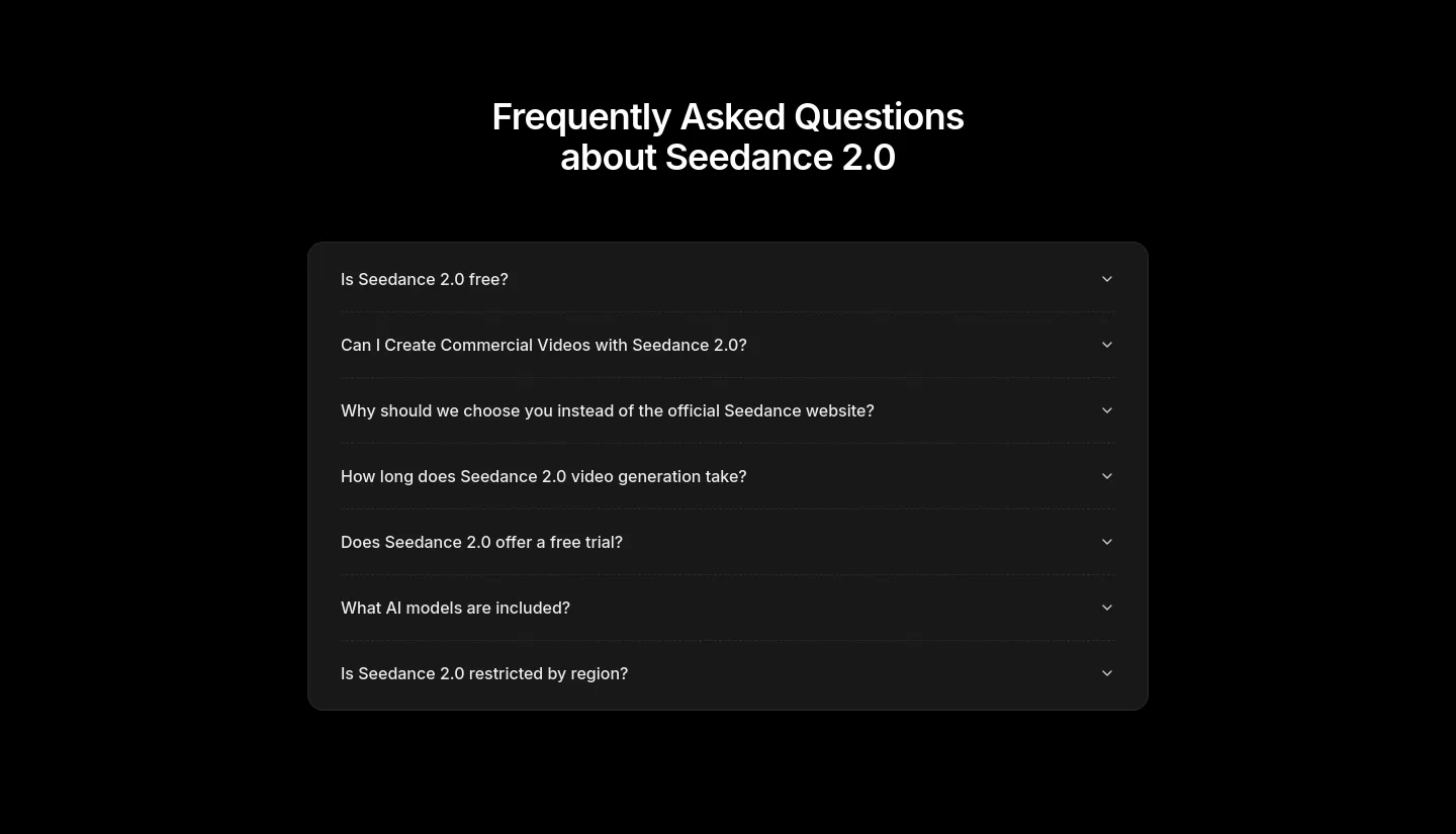 openseedance.org — FAQ