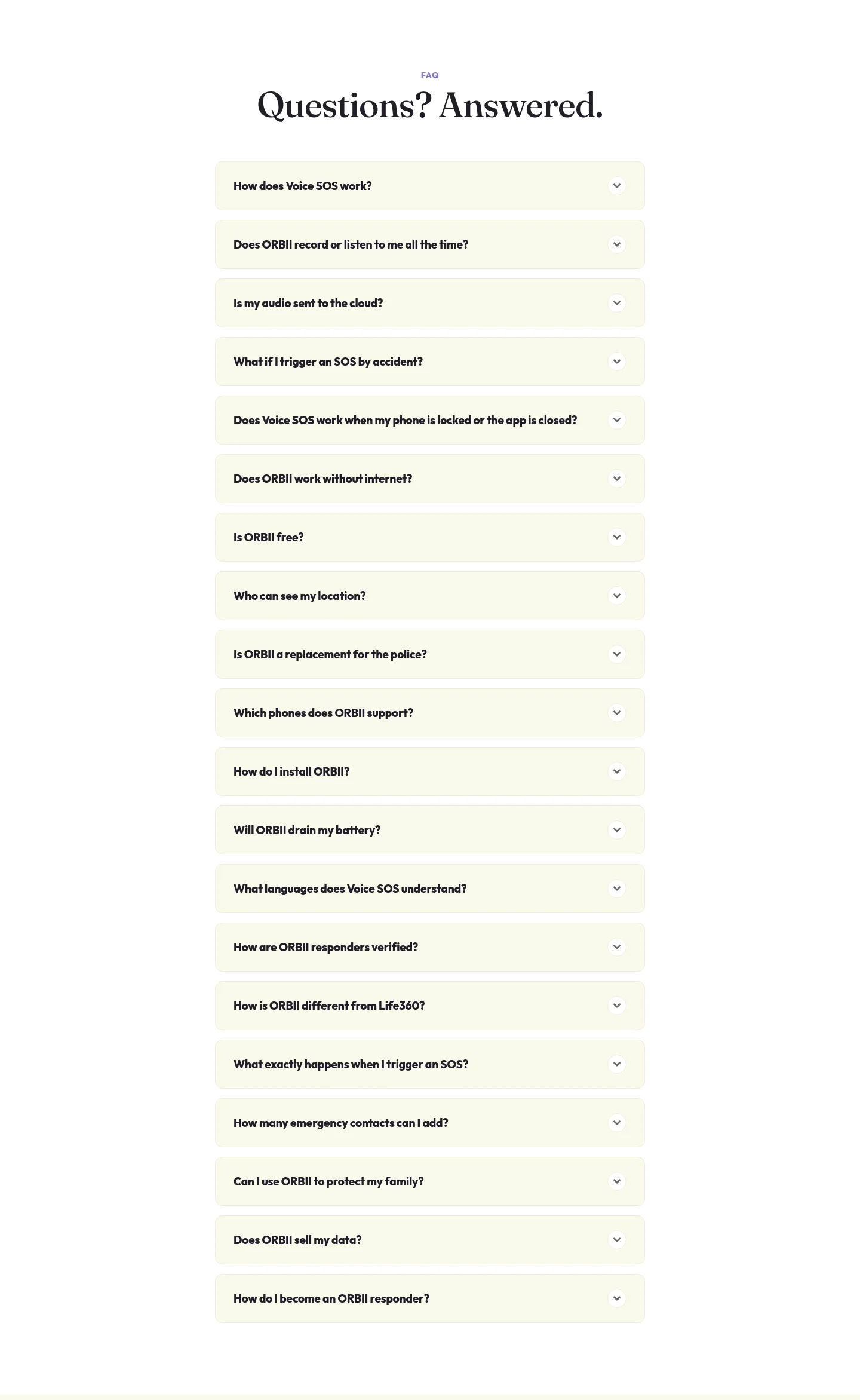 orbii.in — FAQ