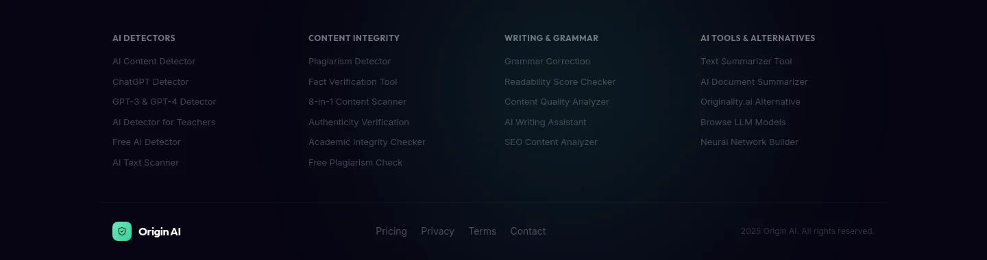 originspace.dev Features section