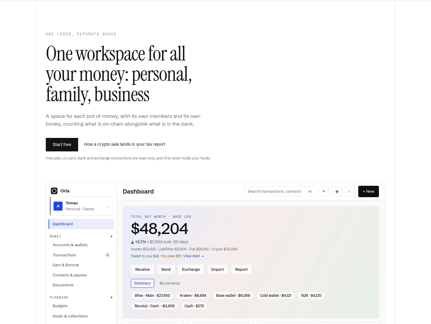 orla.finance — Hero