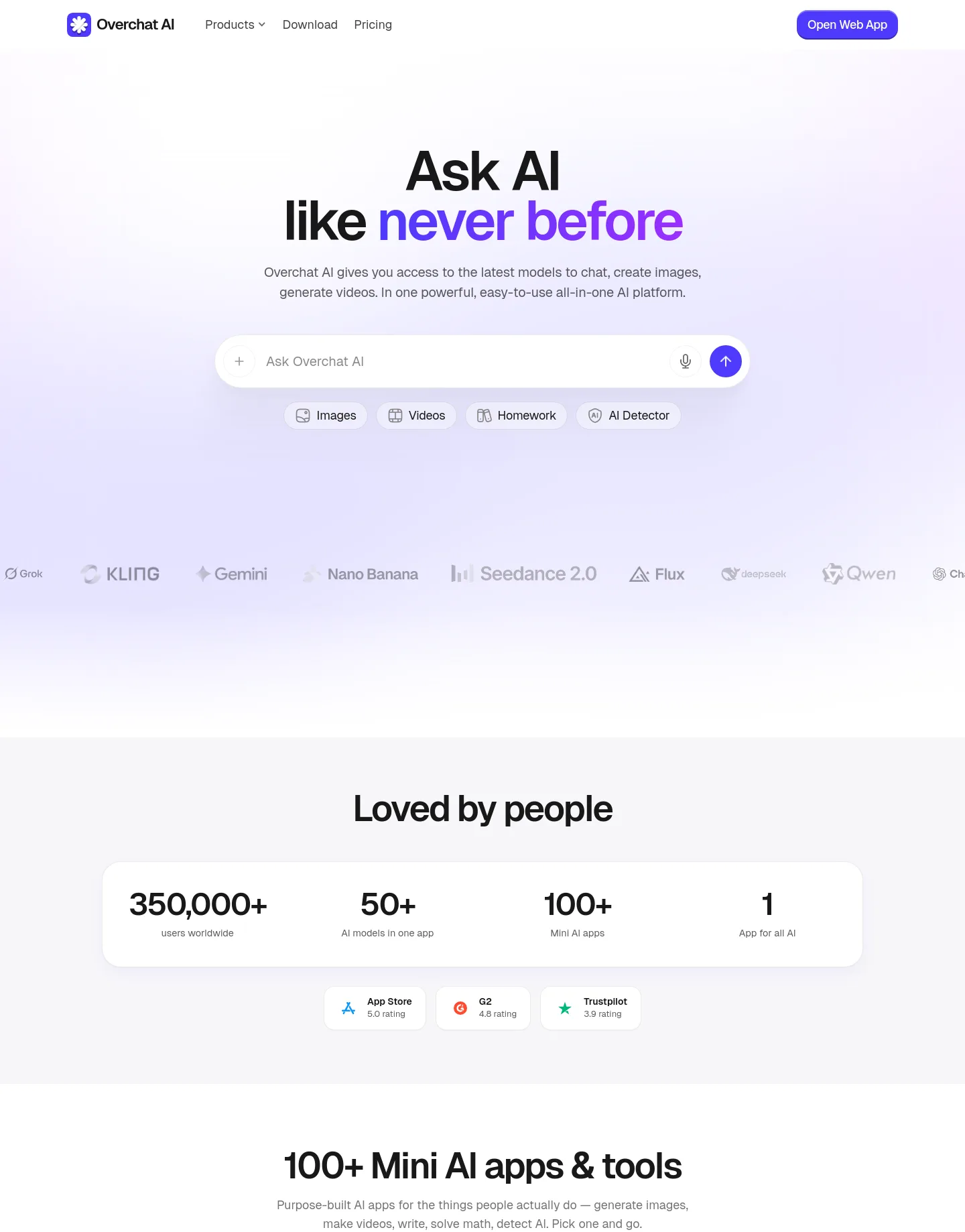 overchat.ai — Hero