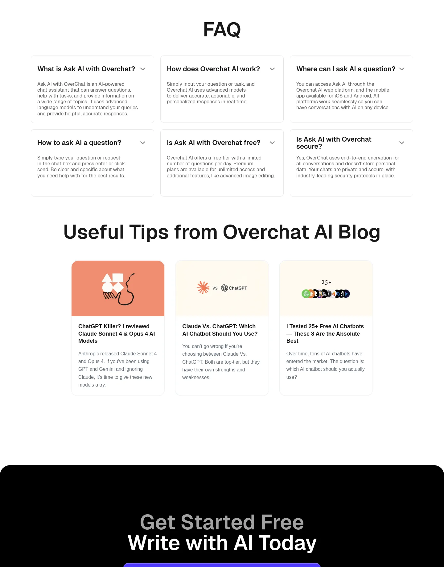 overchat.ai — FAQ