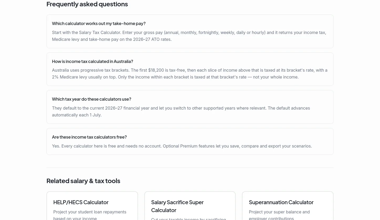 ozfinancehub.com.au FAQ section