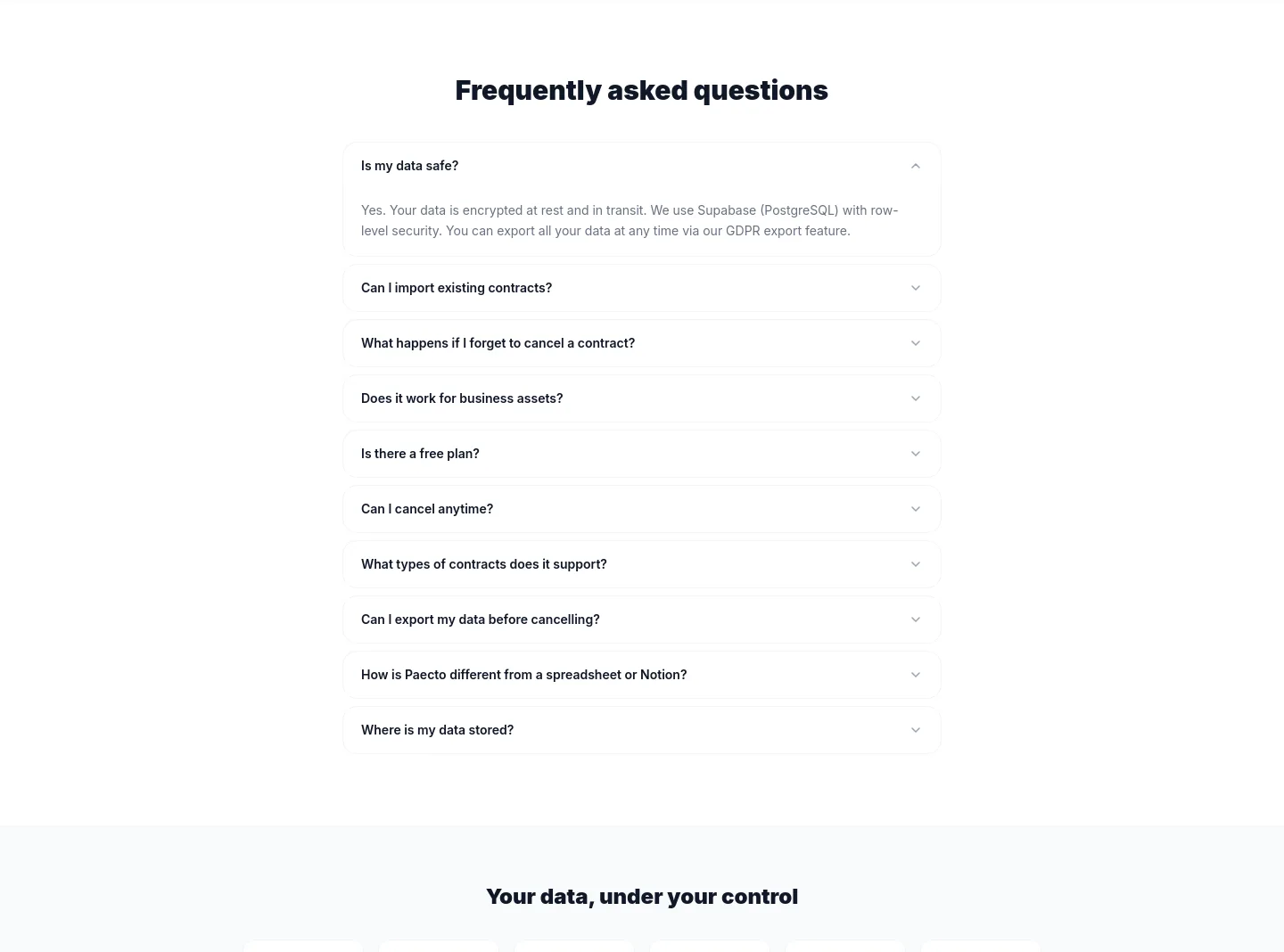 paecto.com — FAQ