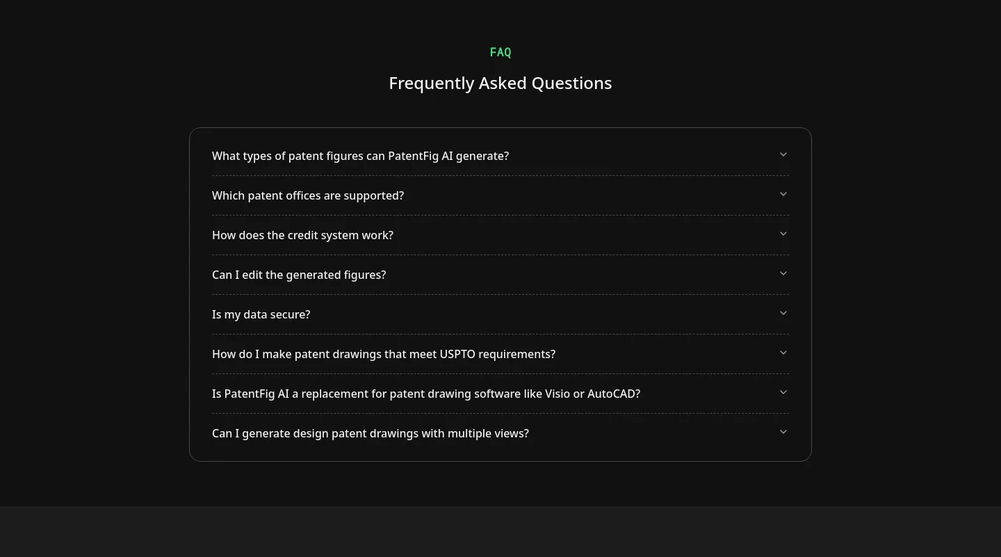 patentfig.ai — FAQ