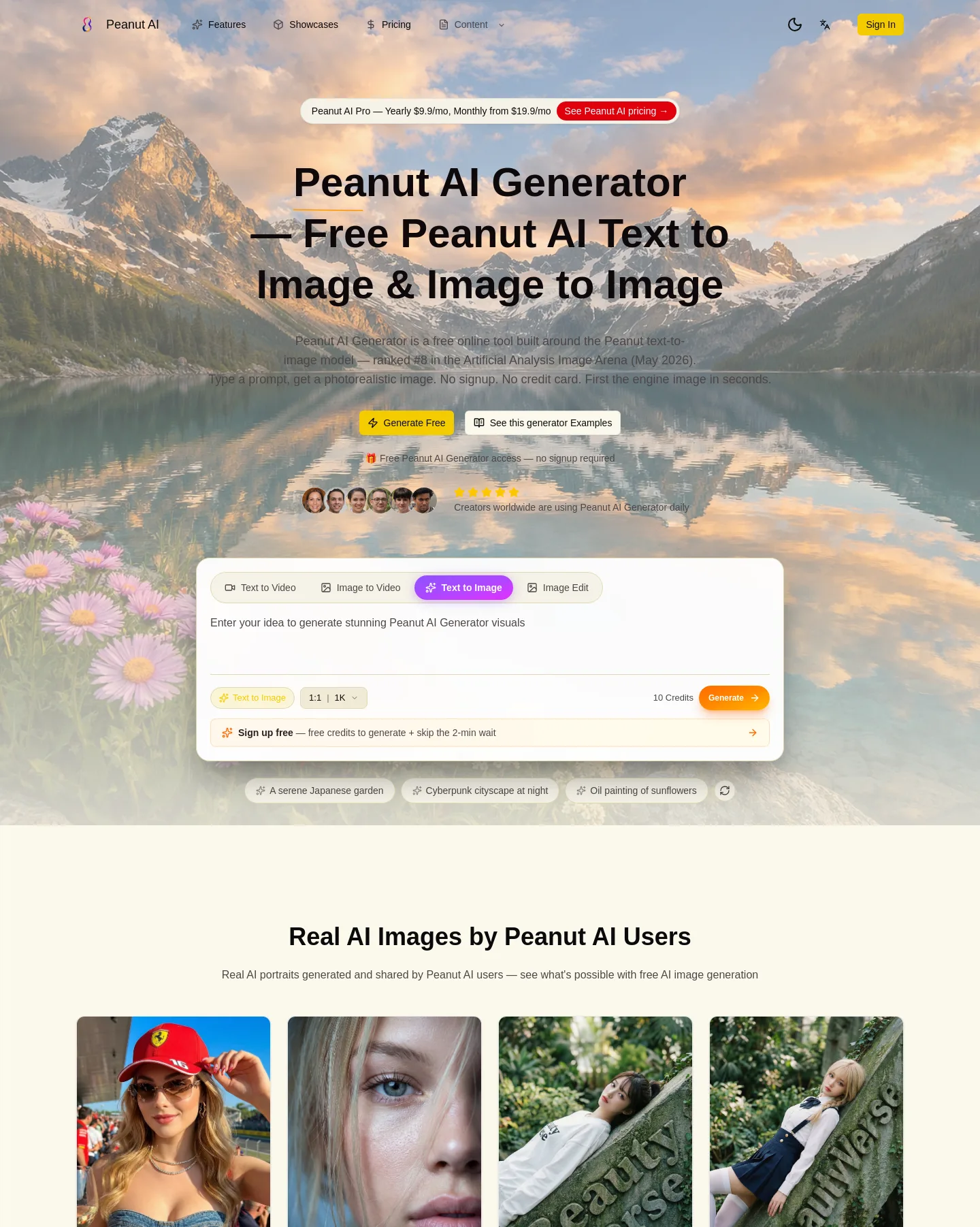 peanutai.org — Hero + Features + FAQ