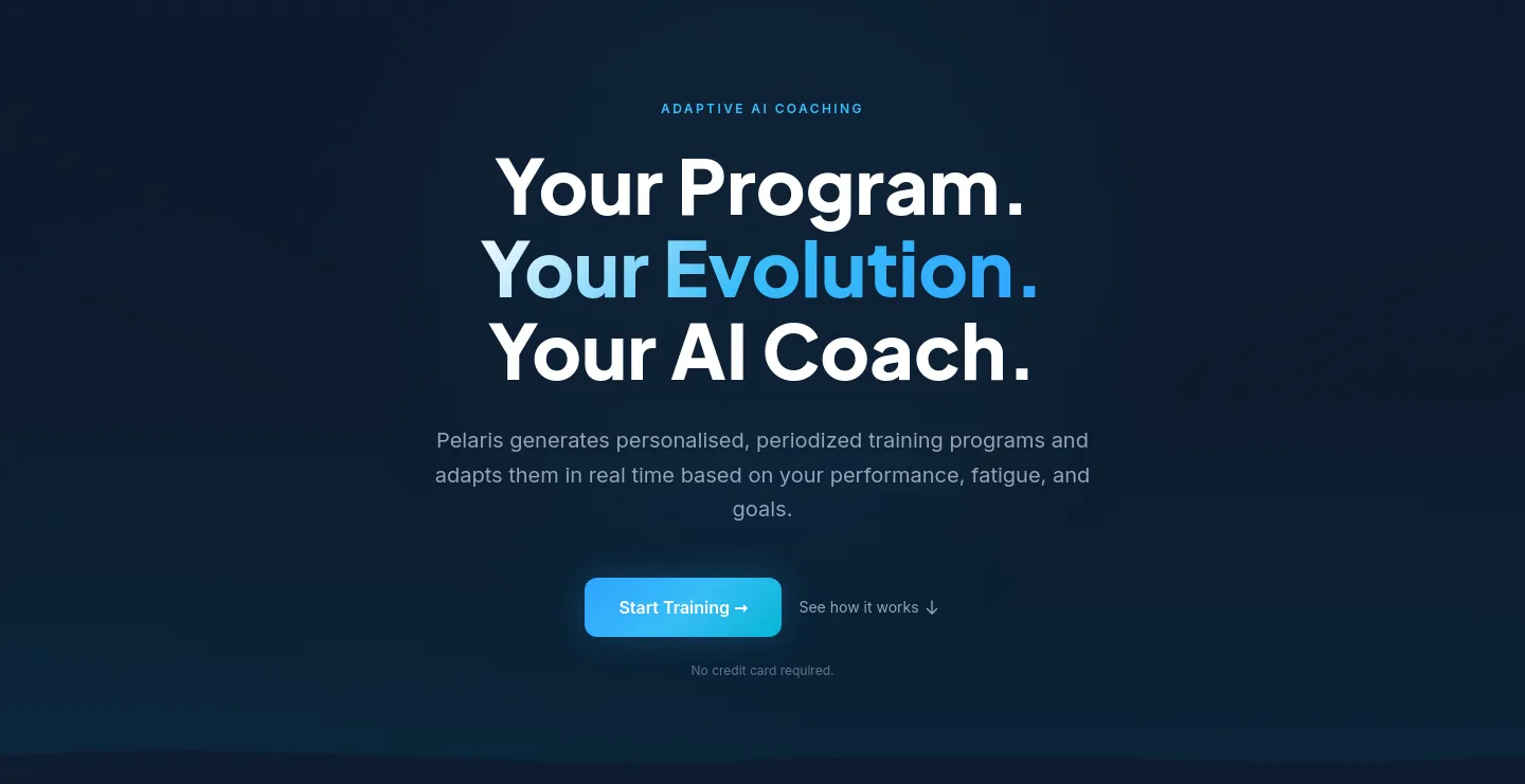 pelaris.io — Hero