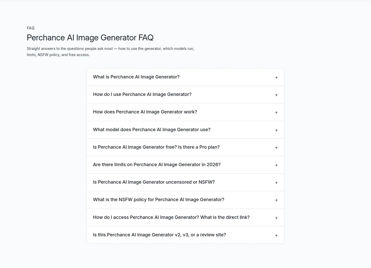 perchanceaiimagegenerator.app — FAQ