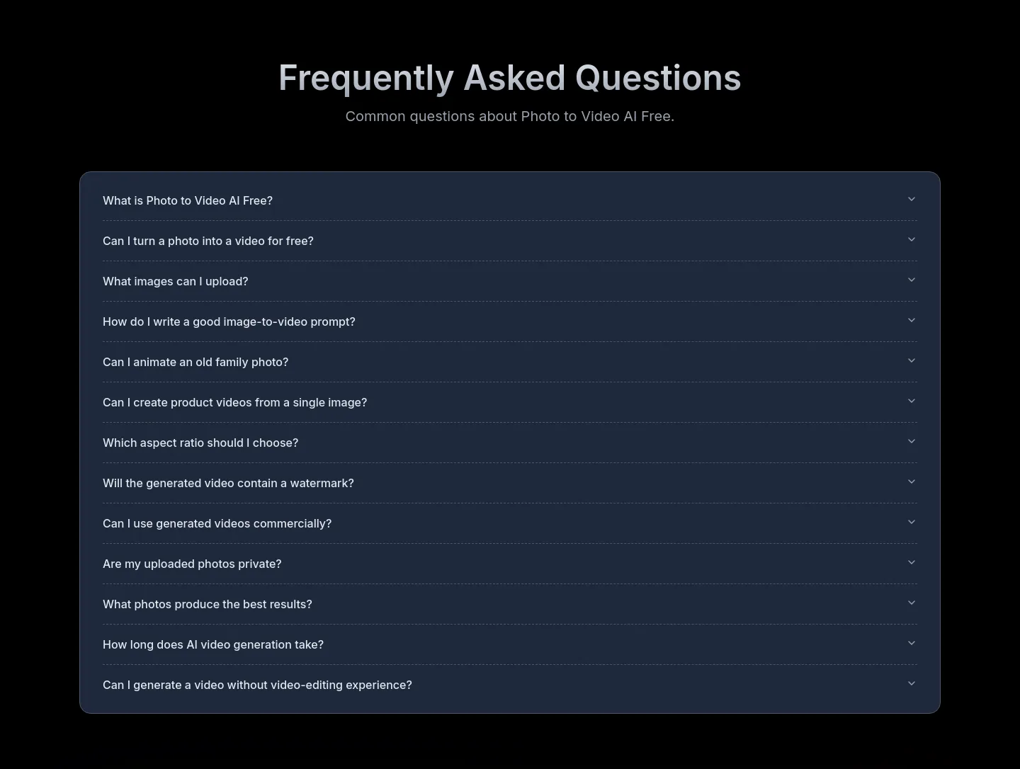 photovideos.net — FAQ