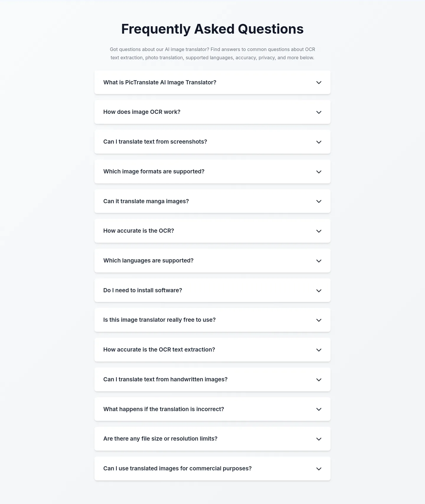 pictranslate.net — FAQ