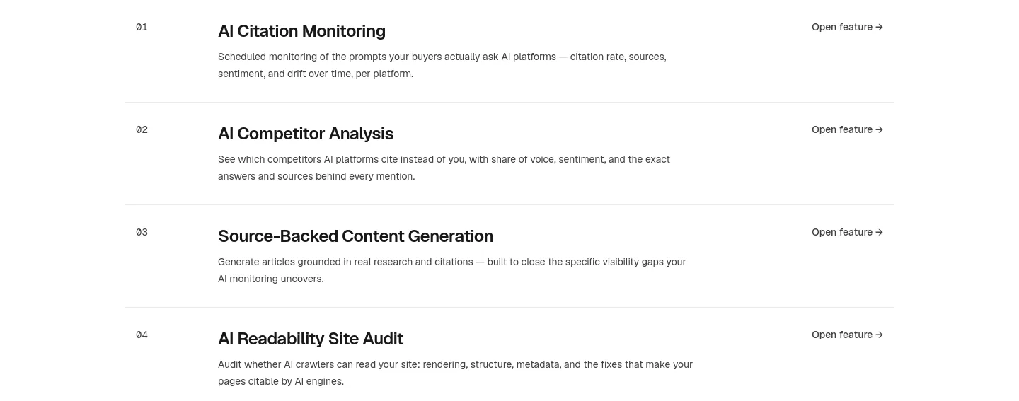 pilotcite.com — Features