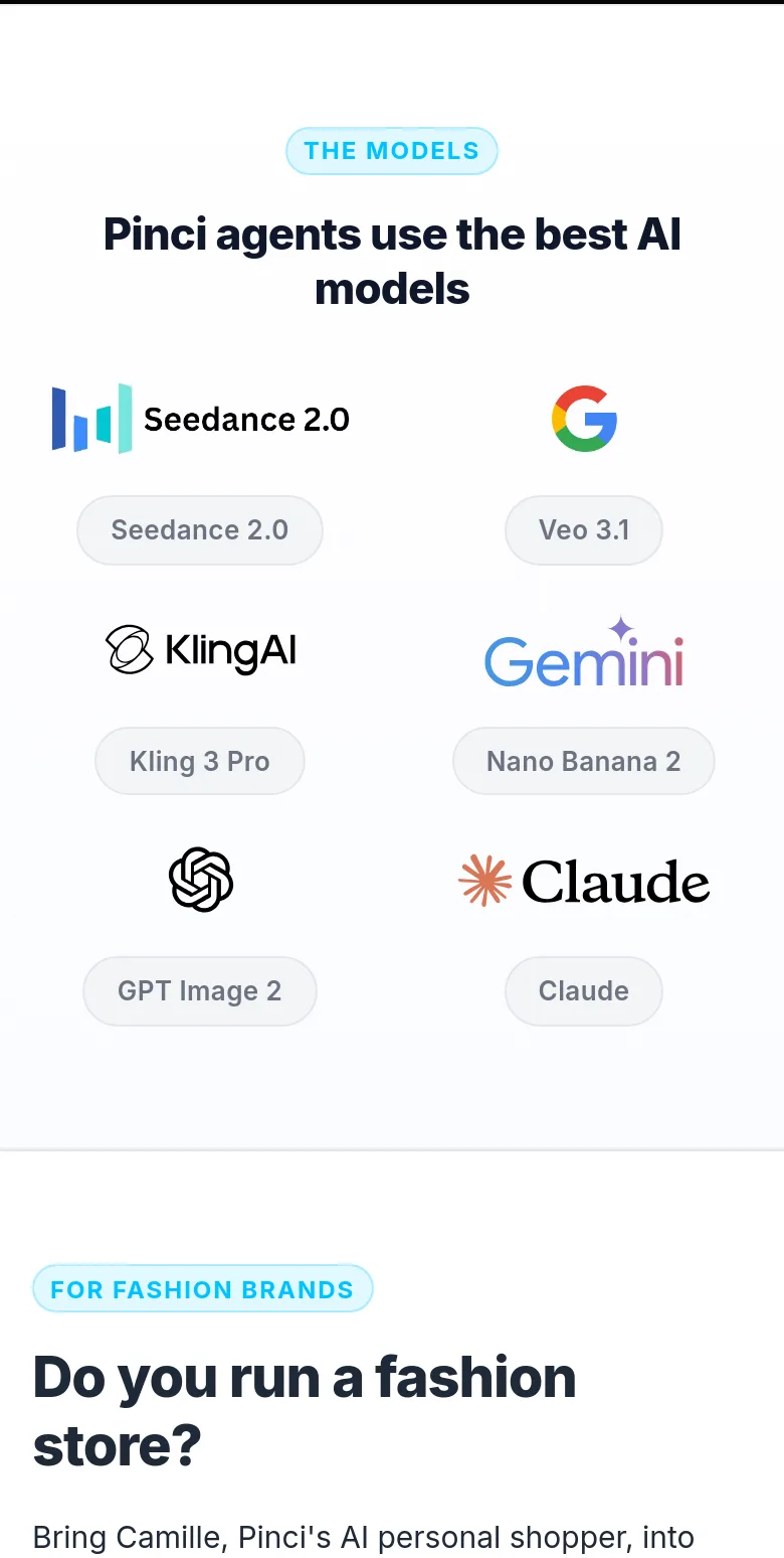 pinci.ai — Logo Wall