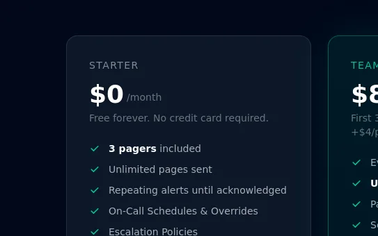 No credit card element from pingparrot.app