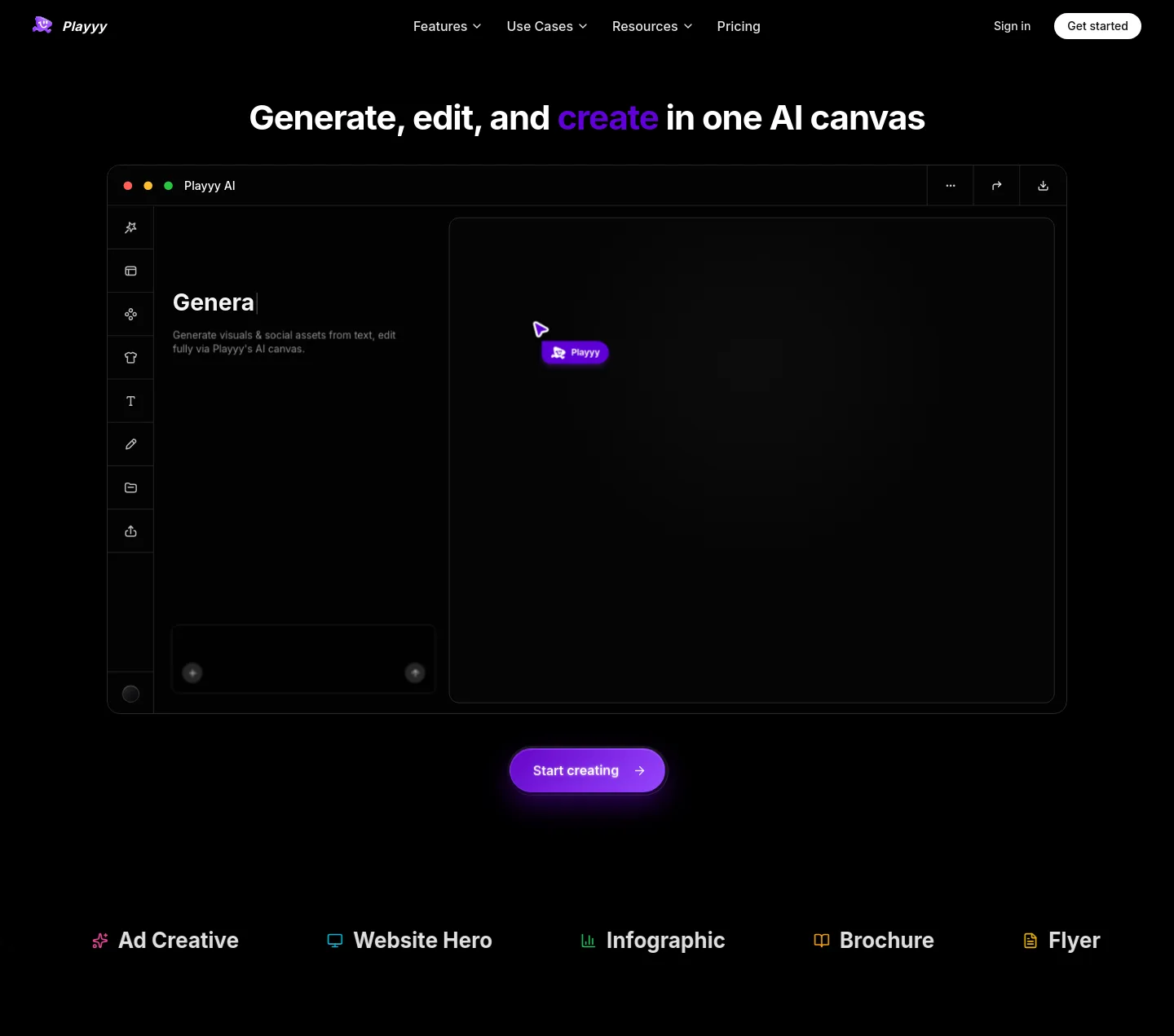 playyy.ai — Hero