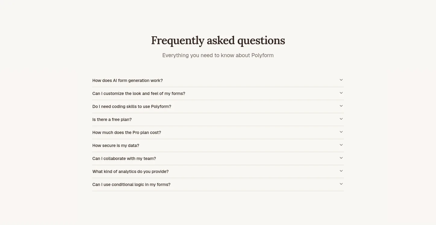 polyform.to — FAQ