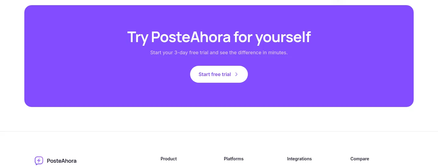 posteahora.com CTA section