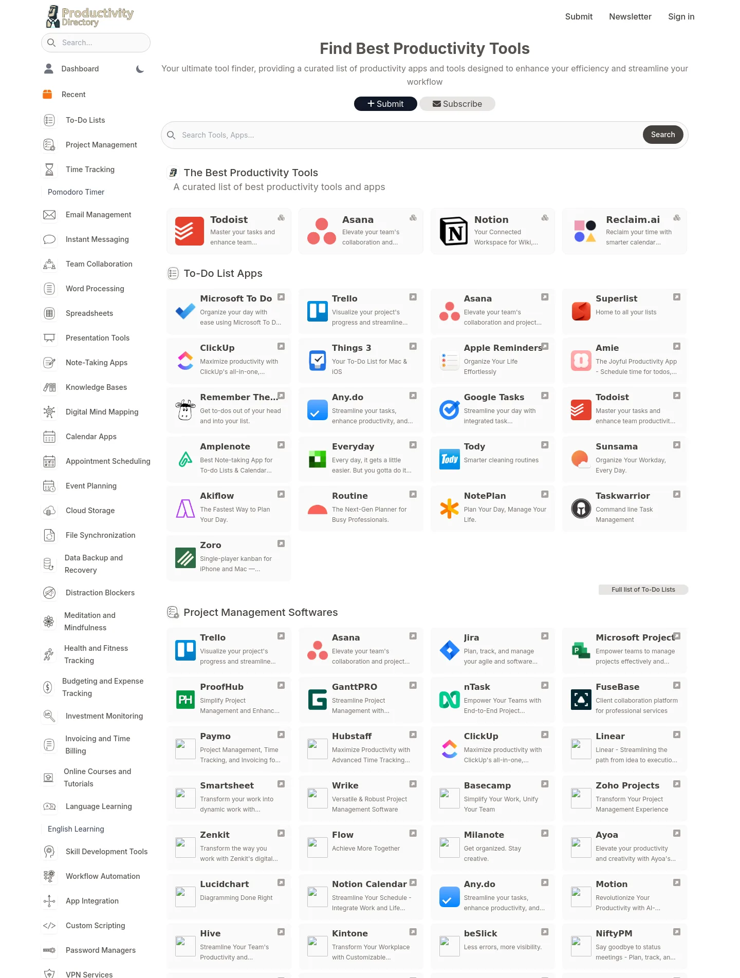productivity.directory