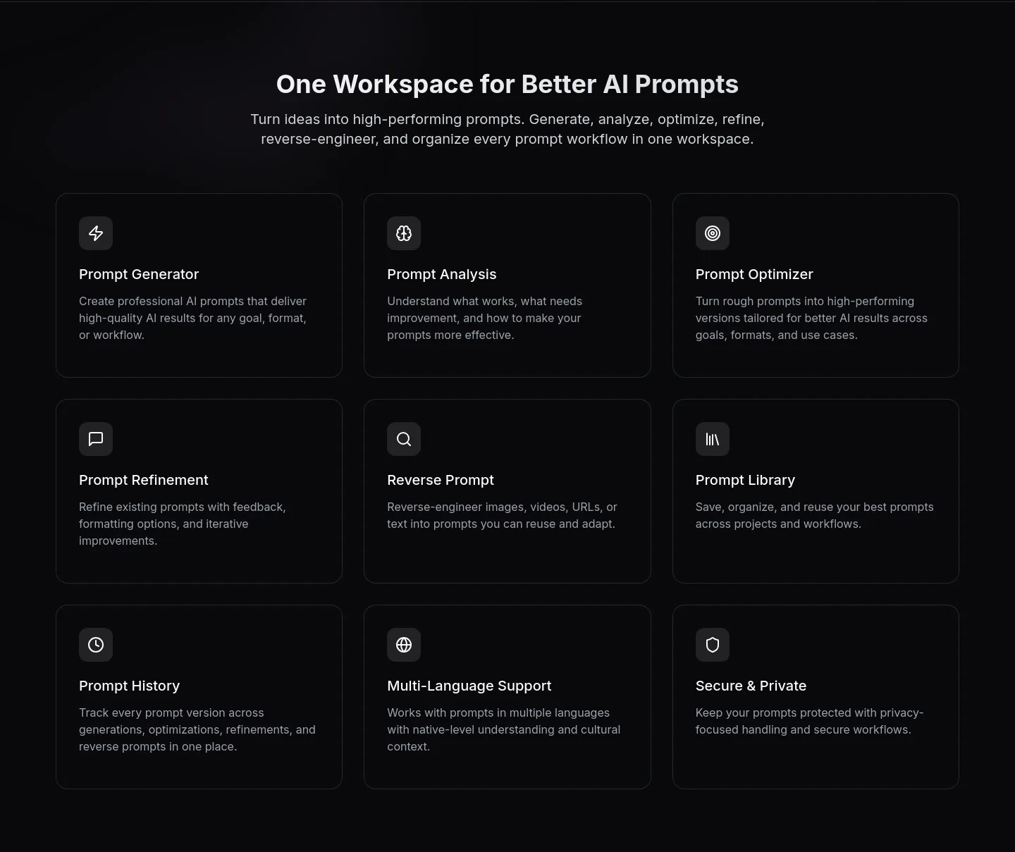 promptessor.com — Features