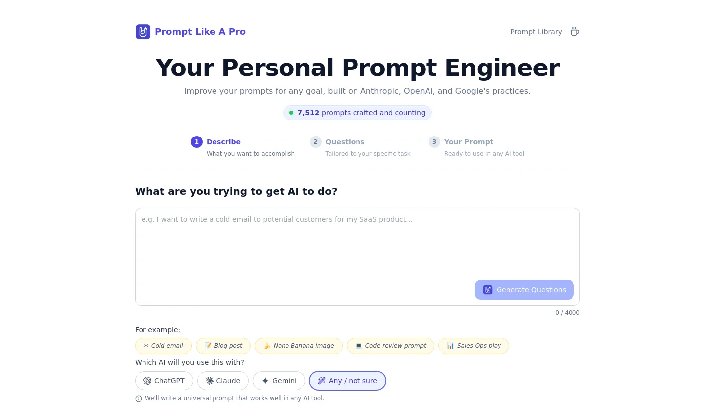 promptlikea.pro — Hero