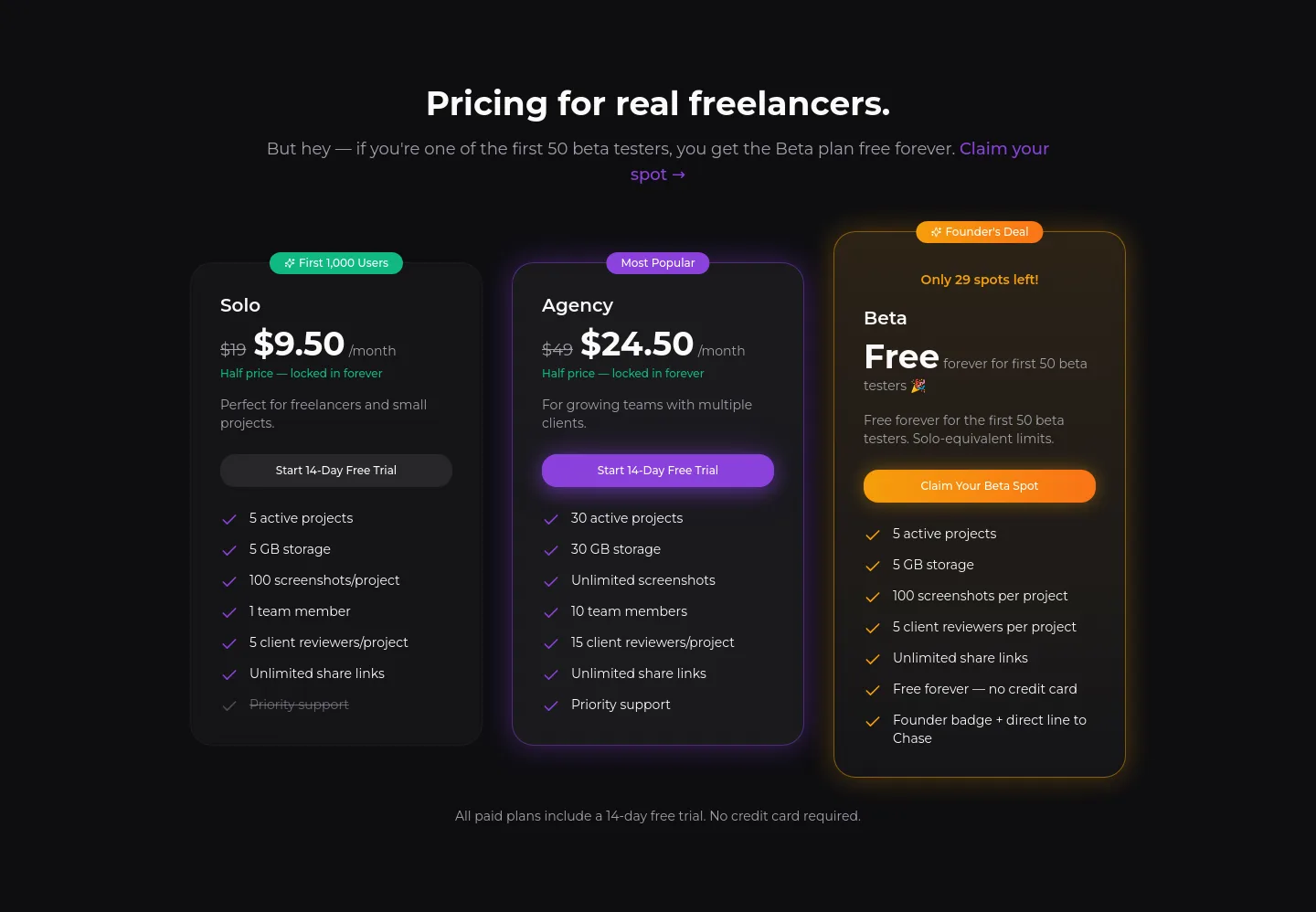 proofapp.io — Pricing