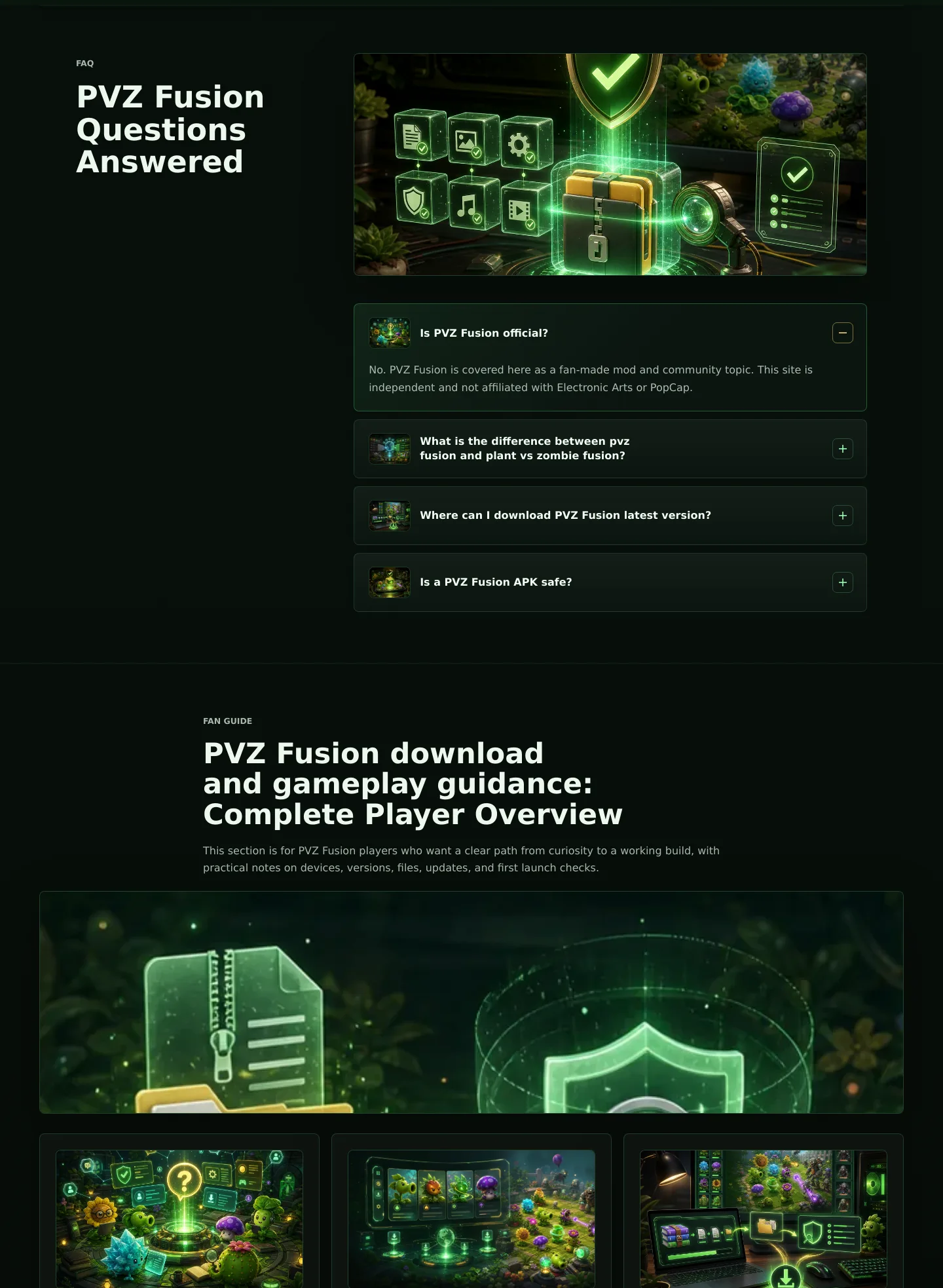 pvzfusion.id — FAQ
