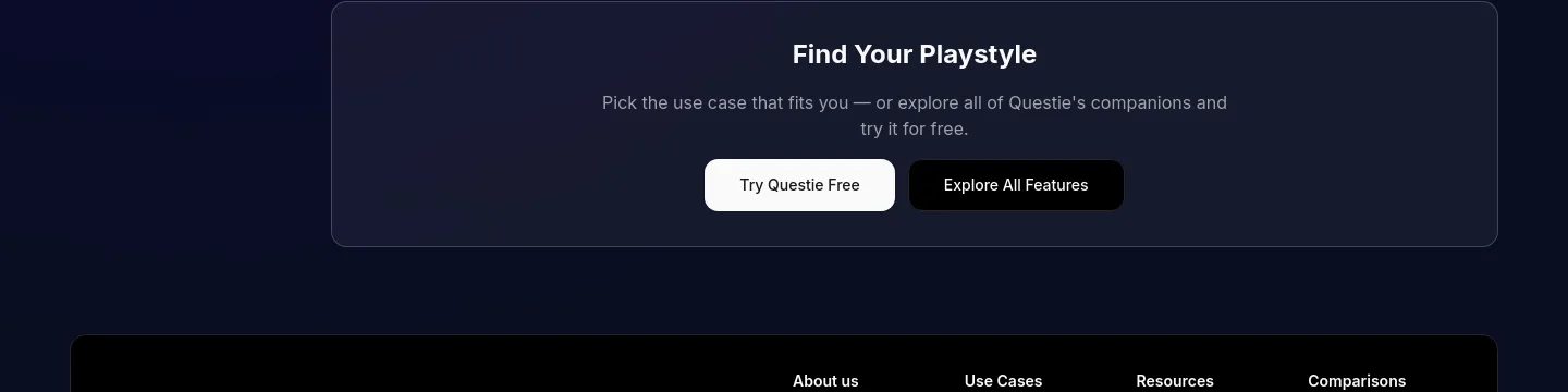 questie.ai CTA section