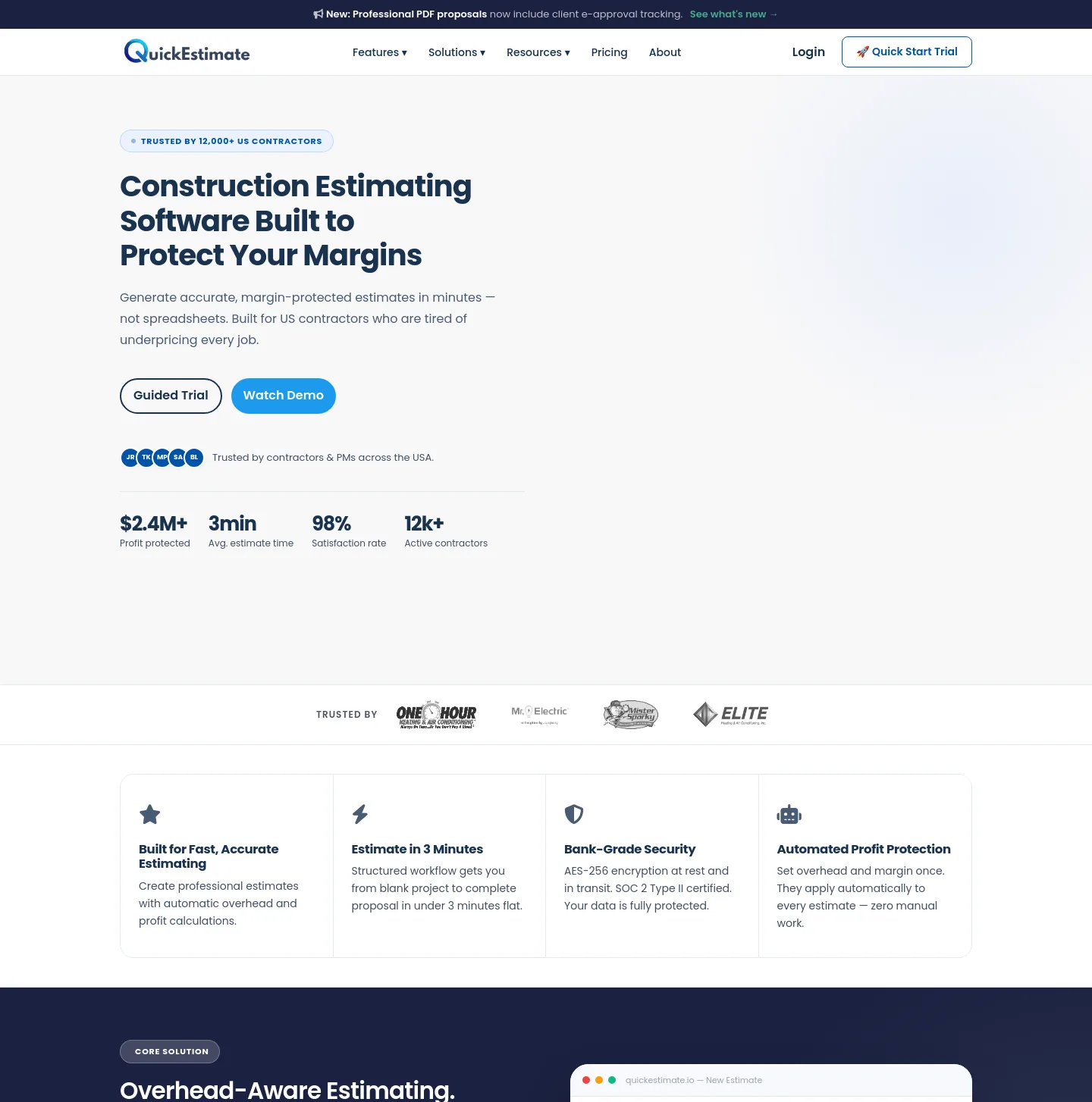 quickestimate.io — The Pricing Page