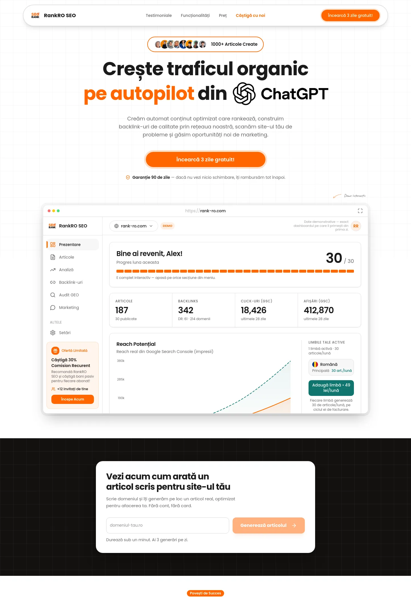 rank-ro.com — a measured funnel