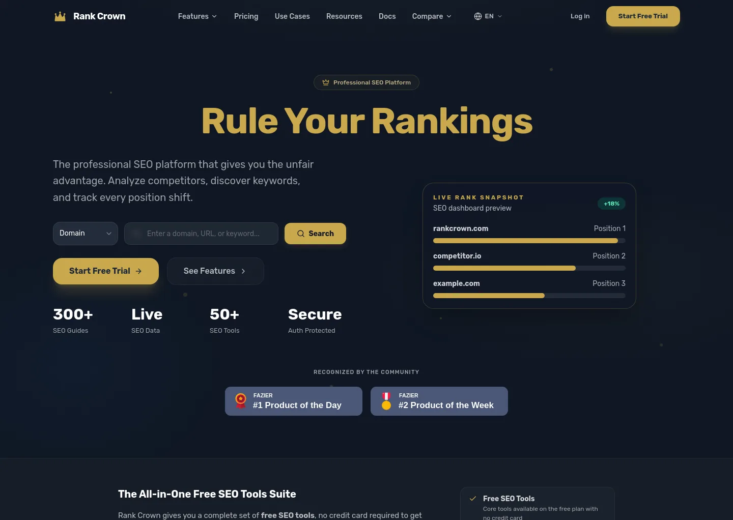 rankcrown.com — Hero
