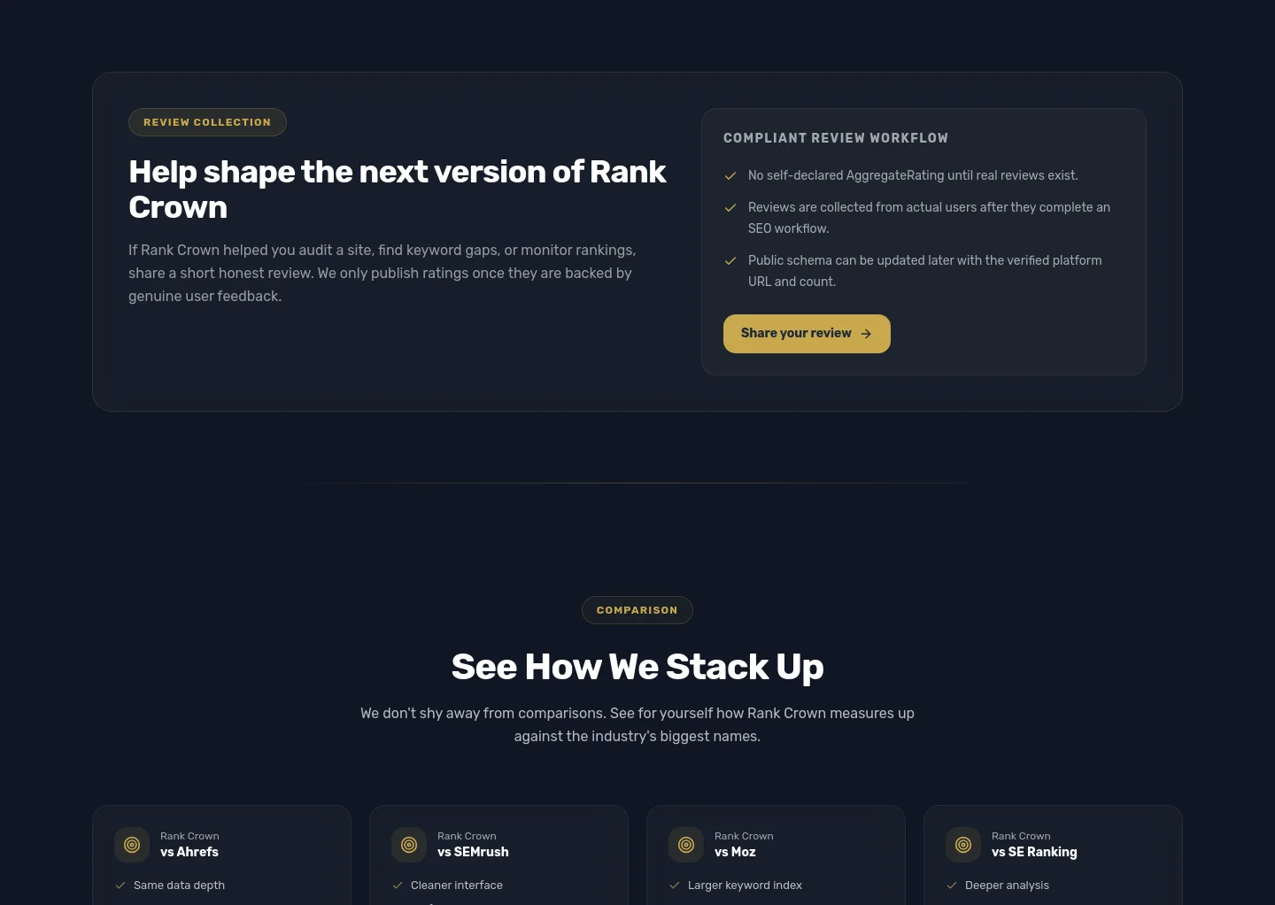 rankcrown.com Logo Wall section