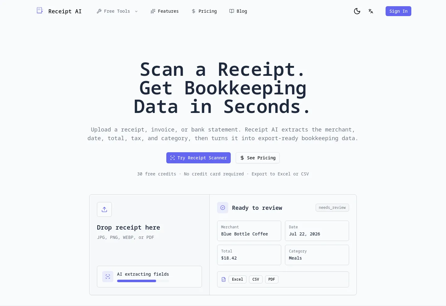 receipt-ai.org — Hero