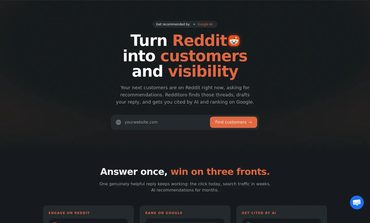 redditoro.com — Hero